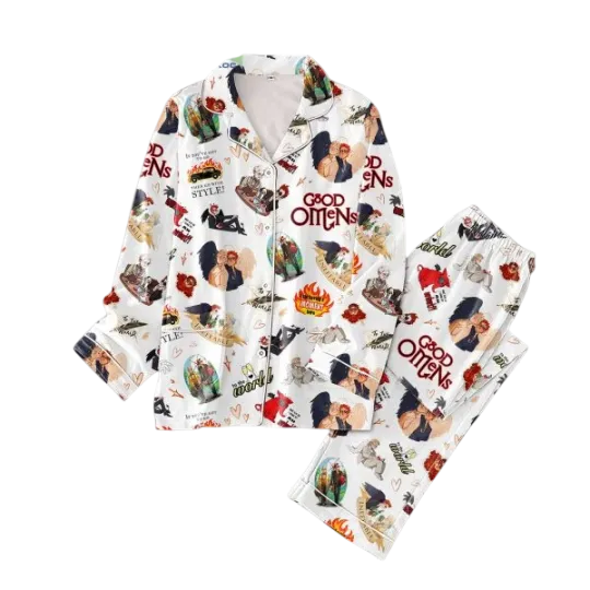 Good Omens If You've Got To Go Then Go Pajamas Set