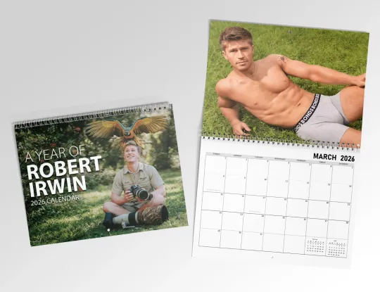Discover Robert Irwin 2026 Wall Calendar, Dancing with the Stars Merch, Gift for Her
