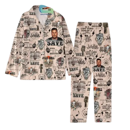 Jelly Roll Heaven Fan Pajamas Set