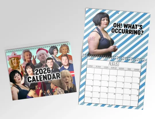 Discover Gavin and Stacey 2026 Wall Calendar, Funny Iconic Quotes British Comedy Planner