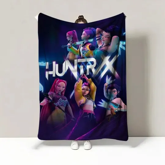 Discover Kpop Demon Hunters Huntrix Saja Boys K Pop Fleece Blanket