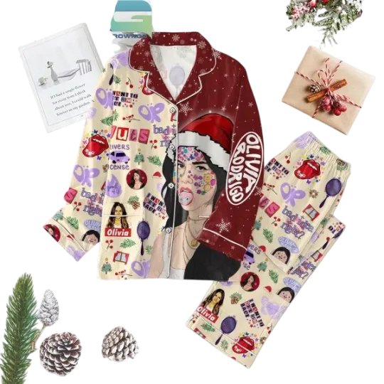 Olivia Rodrigo I Want Get Him Back Merry Christmas Pajamas Set