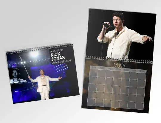 Discover Nick Jonas 2026 Wall Calendar,Jonas Brothers 20th Anniversary Merch,Gift for Her