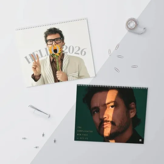 Pedro Pascal 2026 Calendar, Celebrity Crush Monthly Planner, Funny Wall Calendar