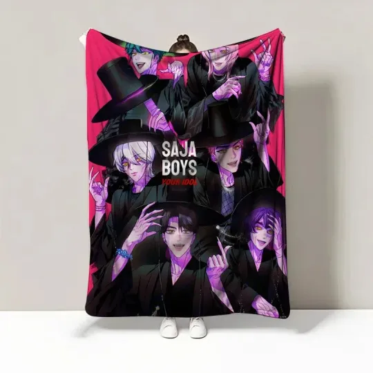 Discover Kpop Demon Hunters Huntrix Blanket K Pop Saja Boys Fleece Blanket