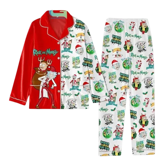 Discover Rick and Rickandmorty Christmas Pajama Set