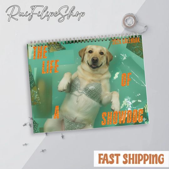 Discover The Life Of A Show Dog 2026 Wall Calendar, Cute Dog Calendar 2026, Dog Mom Calendar, Pretty And Witty Dog Calendar, Christmas Gift