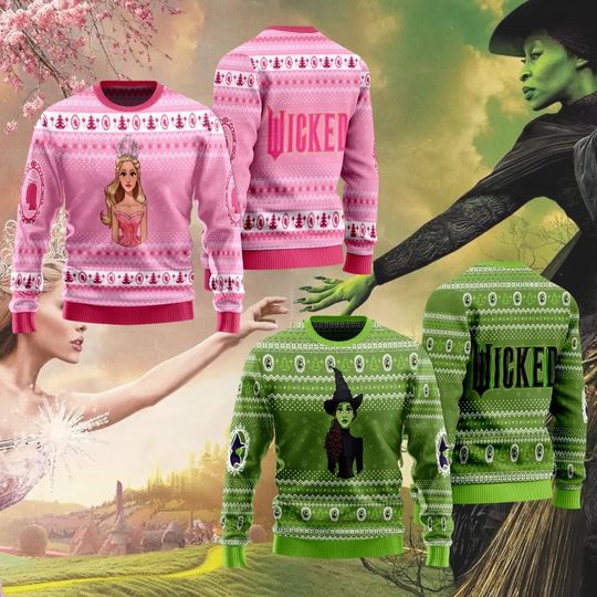 Wicked Christmas Ugly Sweater, Change For Good Shirt, Defy Gravity Sweatshirt, Wizard Movie Merch, Musical Movie Fan Gift