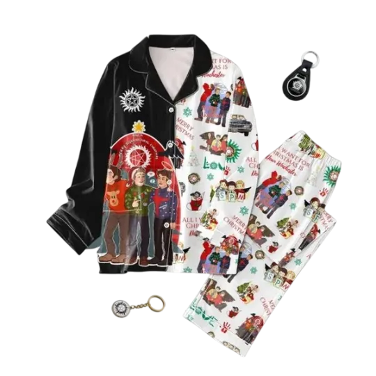 Supernatural Dean Winchester Is All I Want For Christmas Pajamas Set