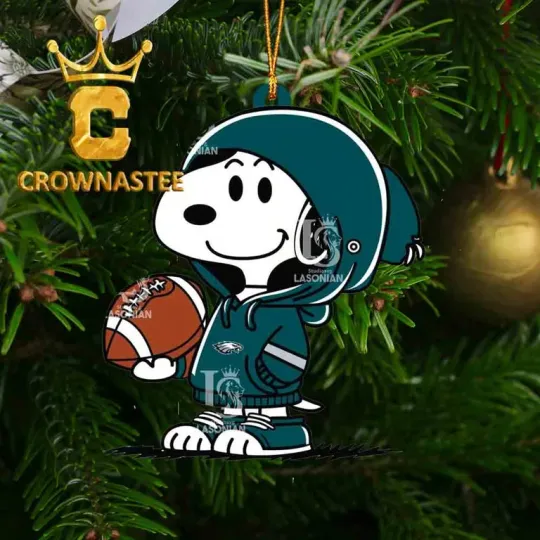 Discover XMAS US Stock Eagles Snoop Football Decor Xmas Ornament