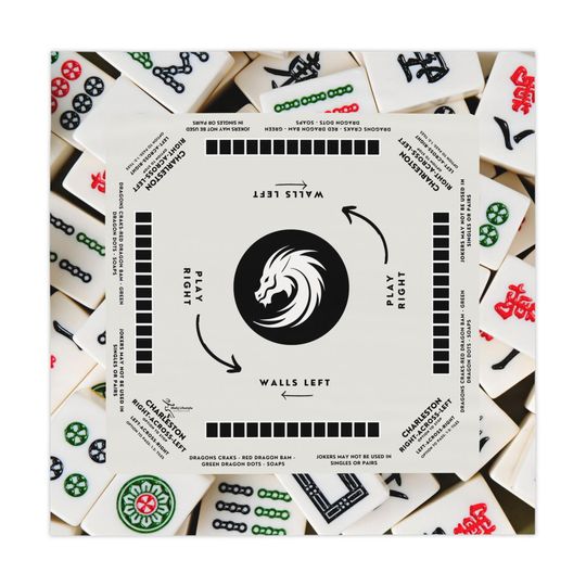 Discover Tile Design Mahjong Mat 34x34 | Enhance Your Game Experience with Stylish and Durable Playing Surface