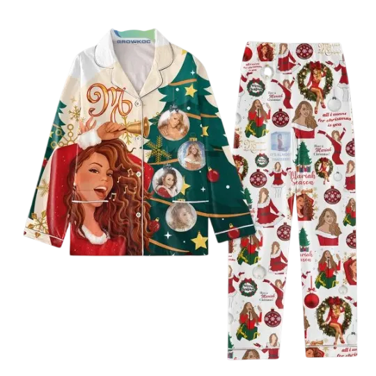 Discover Mariah Carey All I Want For Christmas Is You Pajamas Set