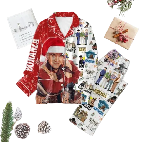 Discover Bonanza Ponderosa Ranch Merry Christmas Pajamas Set