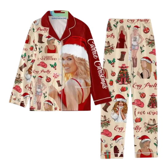 Discover Carrie Underwood Cry Pretty Christmas Pajamas Set