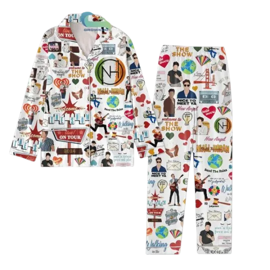 Niall Horan Nice To Meet Ya Polyester Pajamas Set for Adults