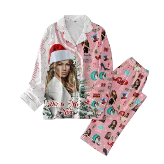 Discover Jennifer Lopez This Is Me Now Merry Christmas Pajamas Set