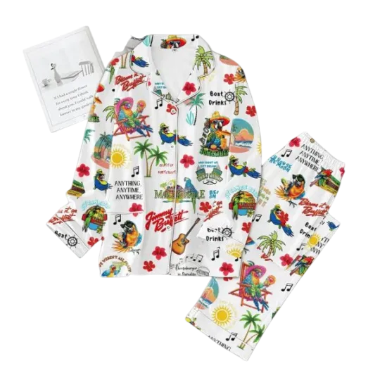 Jimmy Buffett Pajamas Set for Adults