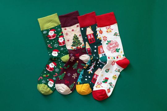 Discover Christmas socks, Stocking Socks, Merry Christmas Socks, Festive Socks, Santa Claus socks,  Christmas tree gift, Stocking stuffers for adults