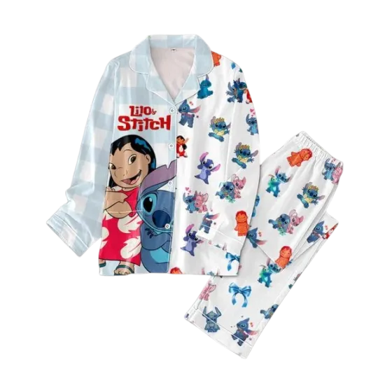 Discover Lilo And Stict All The Hallpy Moment With Friend Pajamas Set