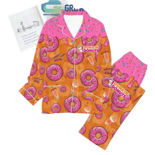 Dunkin Donuts In Love With Sugar And You Pajamas Set