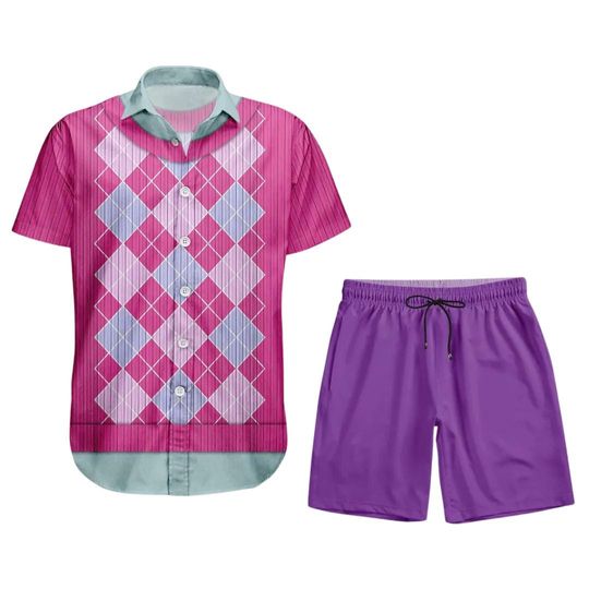 Discover Kpop Demon Hunters Baby Saja Hawaiian Shirt and Shorts for Men and Women