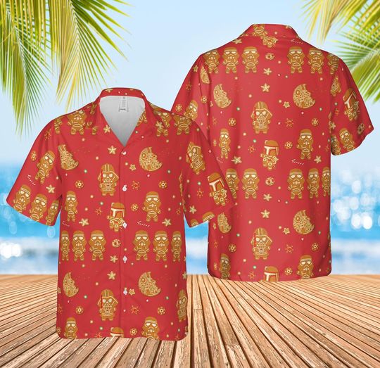 Discover Star Wars Family Christmas Hawaiian, Galaxy Wars Christmas Hawaiian, Disney Xmas Gift Shirt,Galaxys Edge Holiday Disneyland Christmas Gift