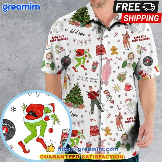 Discover Holiday Movie Christmas Characters Unisex Hawaiian Shirt