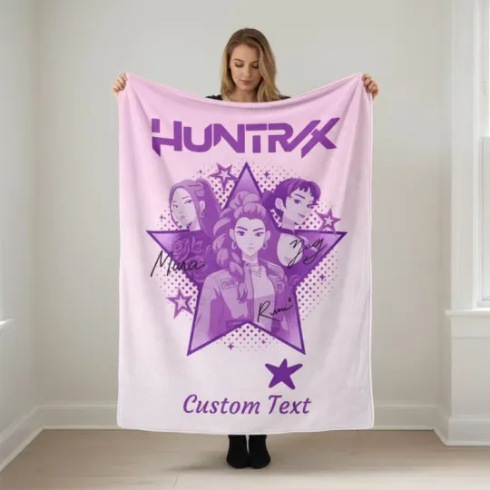 Discover KPop Demon Hunters Custom Huntrix Rumi Fleece Blanket
