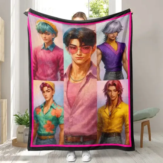 Discover Saja Boys Kpop Demon Hunter Fleece Blanket Christmas Huntrix Merry Xmas