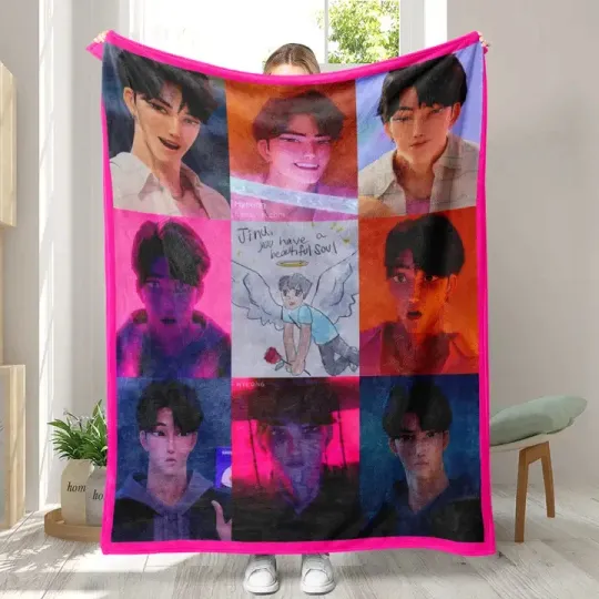Saja Boys Merry Christmas Kpop Demon Hunter Fleece Blanket Huntrix