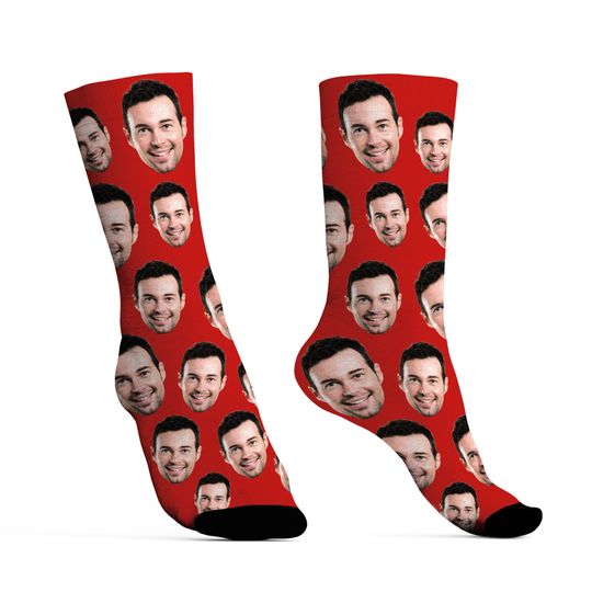 Discover Custom Face Socks with Picture, Personalized Smiley Photo Socks, Funny Socks with face,Funny Sock gag Gifts for Men Women, Christmas Gifts