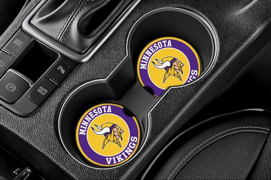 Vikings Inspired Car Coasters- Set of 2