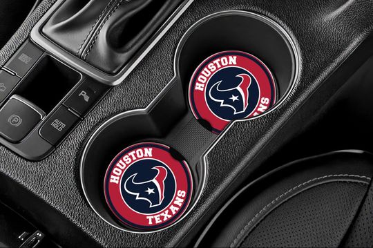 Discover Texans Inspired Car Coasters- Set of 2