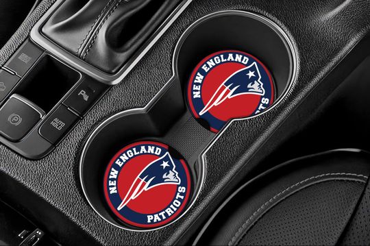 Discover Patriots Inspired Car Coasters- Set of 2