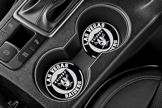 Raiders Inspired Car Coasters- Set of 2