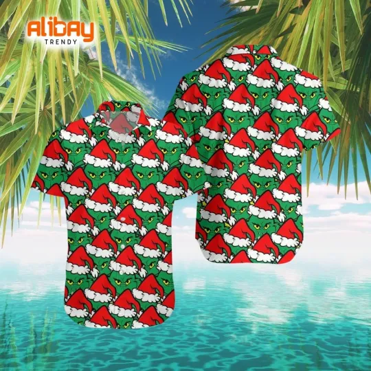 Discover The funny character Santa Hawaiian Shirt For Christmas