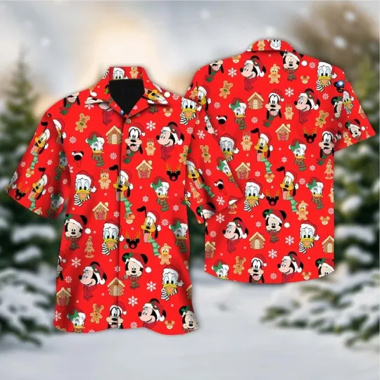Discover Mickey And Friends Hawaiian Christmas Shirt Mickey Shirt, Donald Pluto Minnie Da