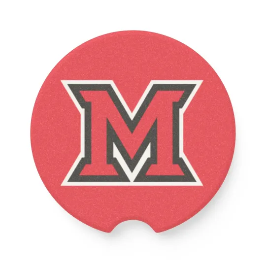 Discover Miami RedHawks Car Coaster – NCAA College Football Cup Holder Insert