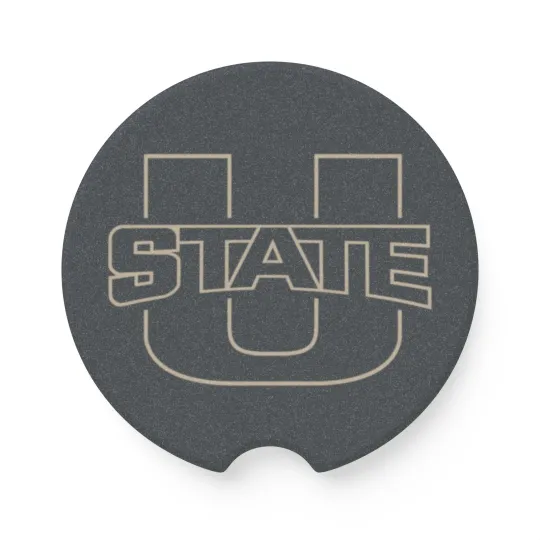 Discover Utah State Aggies Car Coaster – College Football Cup Holder Insert for Car Decor