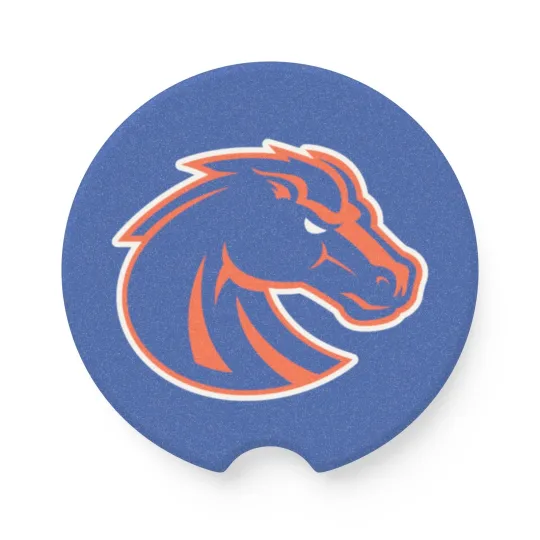 Boise State Broncos Car Coaster – College Football Cup Holder Insert for Car