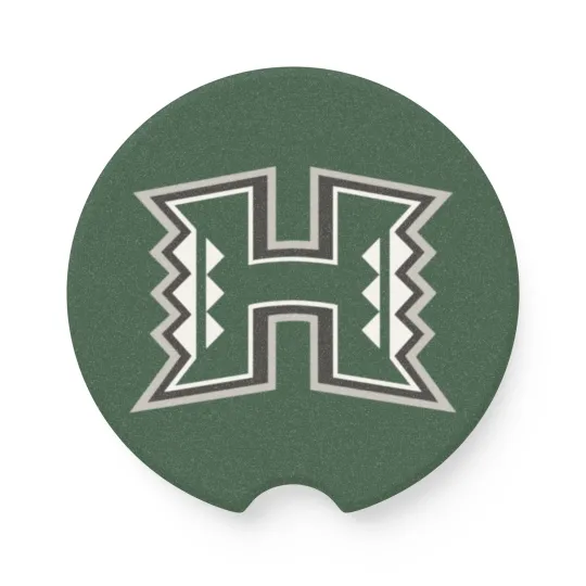 Discover Hawaii Rainbow Warriors Car Coaster – NCAA College Football Cup Holder Insert