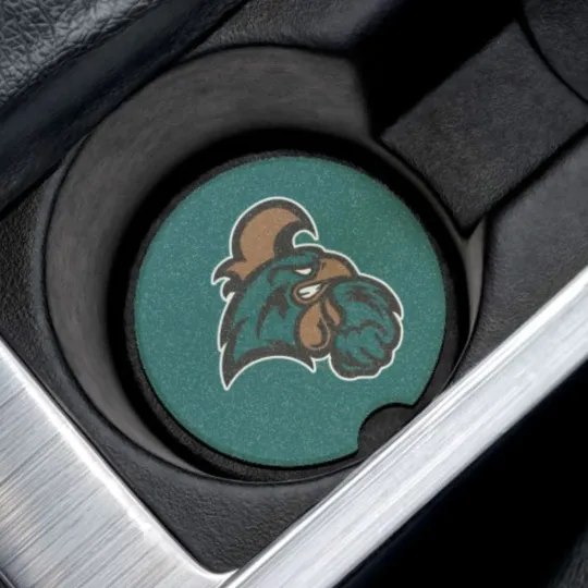 Discover Coastal Carolina Chanticleers Soapstone Car Coaster – NCAA Cup Holder Insert