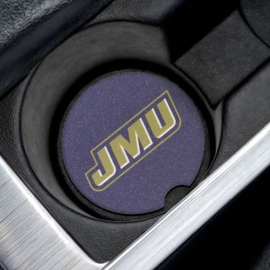 Discover James Madison Dukes Soapstone Car Coaster – NCAA Cup Holder Insert for Car Decor