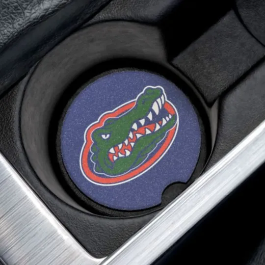 Discover Florida Gators Car Coaster – College Football Cup Holder Insert for Car Decor