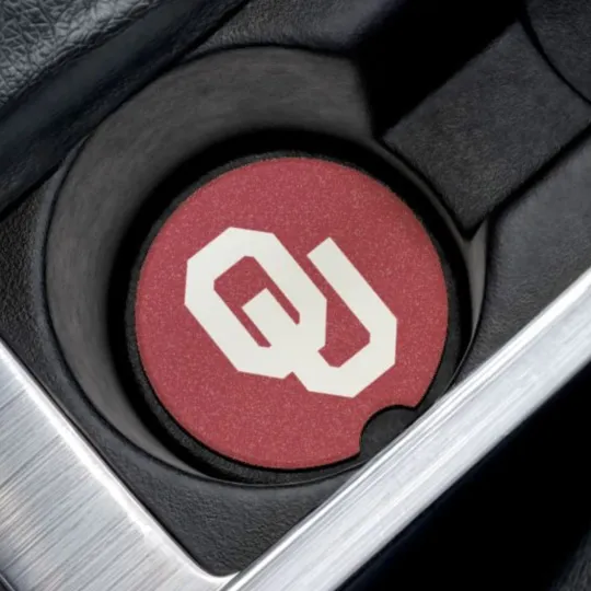 Oklahoma Sooners Car Coaster – NCAA College Football Cup Holder Insert