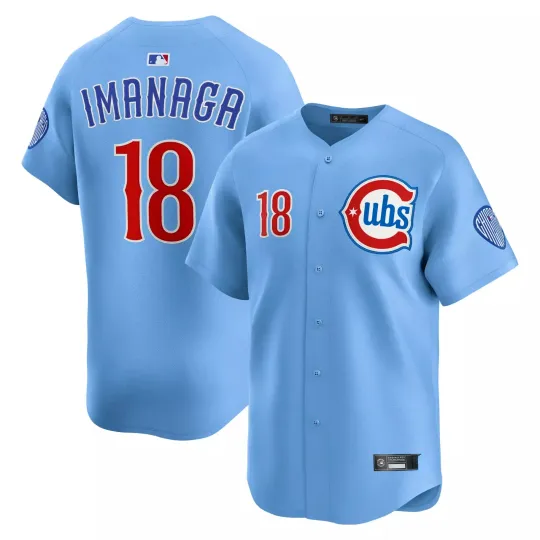 Discover Men's #18 Shōta Imanaga Blue Alternate 2 2025  All Stitched Jersey
