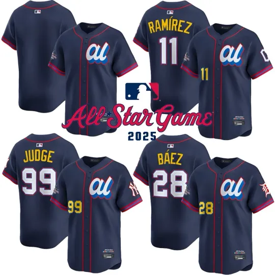American League Navy 2025 All-Star Baseball Jersey
