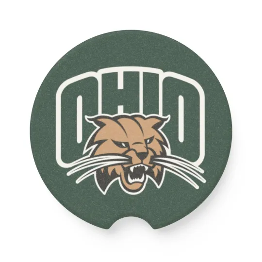 Discover Ohio Bobcats Car Coaster – NCAA College Football Cup Holder Insert
