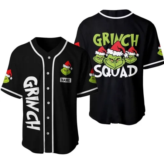 Discover Personalized Christmas Gri.nch funny character Baseball Jersey