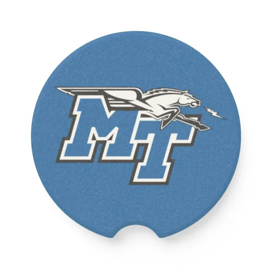 Discover Middle Tennessee Blue Raiders Car Coaster – College Football Cup Holder Insert